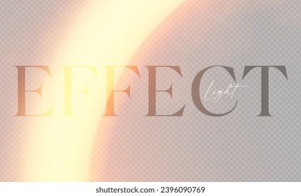 Gold motion light effect. Soft transparent fire
