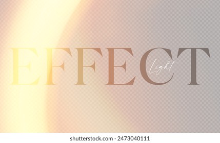 Gold motion light effect. Soft transparent fire