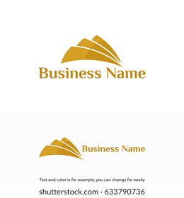 Gold Mountain Logo designs, Building Logo designs template