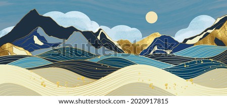 Similar – Image, Stock Photo Mountain peaks in the clouds