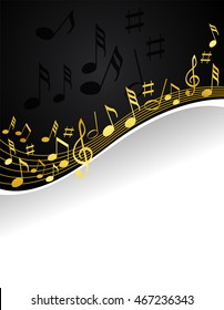 Gold Music Notes Images, Stock Photos & Vectors | Shutterstock