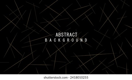 Gold needle line geometric shaped background template vector design