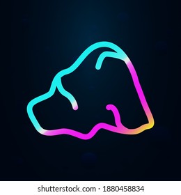Gold nolan icon. Simple thin line, outline vector of raw matterial icons for ui and ux, website or mobile application