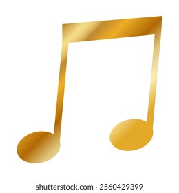 Gold note vector icons on a white background