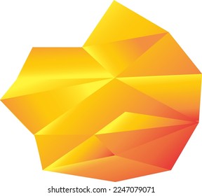 Gold nuggets vector illustration isolated on white background.