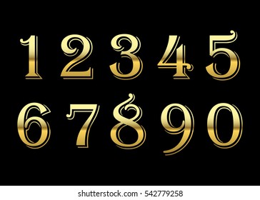Fancy Numbers Clip Art