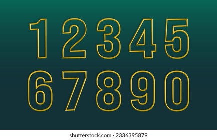 Gold numbers in thin 3d lines