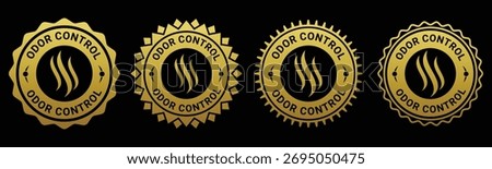 Gold Odor Control Seals Design for Branding and Packaging