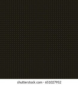 Gold on black seamless geometric minimalistic pattern. Abstract geometry background with crossing thin lines. Stylish texture in golden color. Endless linear pattern. Vector.