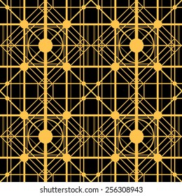 Gold openwork pattern