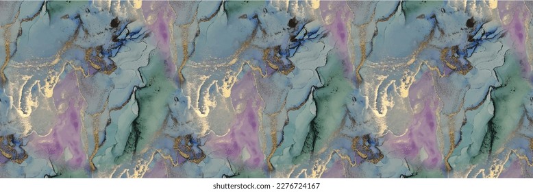 Fondo Oro Oriental. Acuarela De Arte De Mármol Púrpura. Patrón de vectores de Geode. Fondo de la tinta del vector púrpura. Pintura de tinta azul. Lienzo de color de agua verde. Tinta De Alcohol Rosa De Mármol. Pintura sin vectores