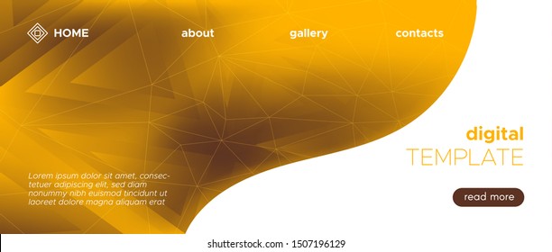 Gold Origami Background. Yellow Diamond Pattern. Brown Mosaic Brochure. Elegant 3d Modern Vector Design. Origami Vector Poster. Vibrant Mosaic Graphic. 3d Trendy Background. Origami Wallpaper.