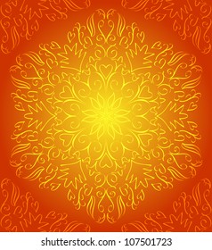 Gold ornament background