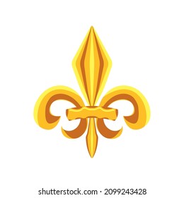 icono de decoración de adorno dorado vectorial