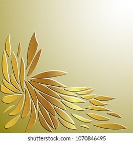 Gold ornament leafs