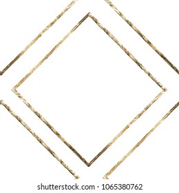 Gold ornament. Material is gold. Vector illustration. Retro style background. Seamless pattern.