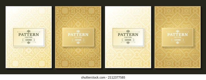 Gold ornament pattern cover collection