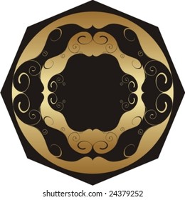 gold ornamental circle