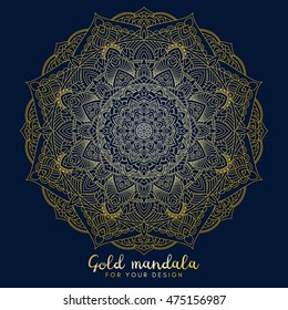 Gold Ornamental Mandala. 