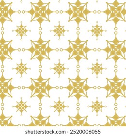 Gold ornamental seamless pattern design for fabrics