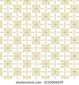 Gold ornamental seamless pattern design for fabrics