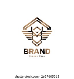 Gold Owl Bird House Logo