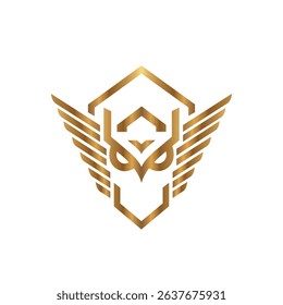 Gold Owl House Architecture Logo Design