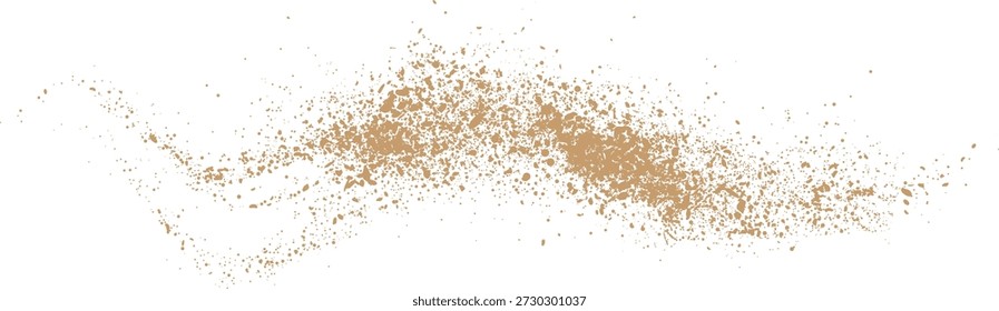 ouro Paint Splatter Textura abstrata isolada no fundo branco