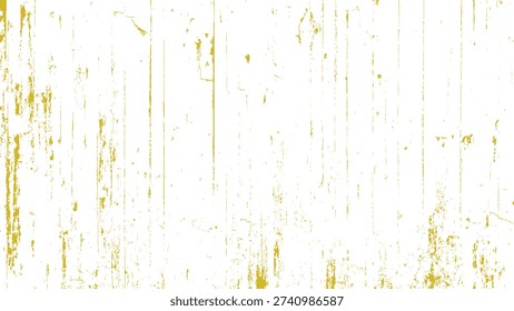 Gold paint splatter on white wooden surface background texture