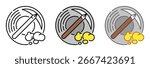 A gold pan with nuggets and a pickaxe, symbolizing gold mining. Ideal for themes about history, treasure hunting, adventure, economy, and exploration.