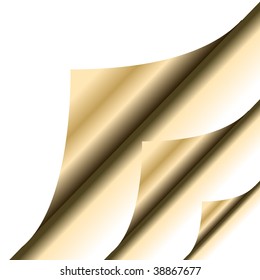 Gold paper corner
