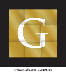 gold paper folded background