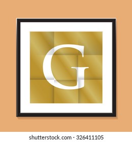 gold paper folded background
