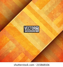 Gold paper stripe background. Retro pattern