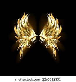 illustration gradient Gold wings