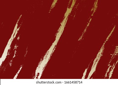 Texture de peinture grunge à effet de patine dorée. Arrière-plan élégant et tendance doré. Élégance abstraite vintage élément design de détresse élégant. Arrière-plan gris de trait de brosse créatif clair. EPS10 image vectorielle.
