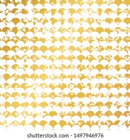 Gold pattern, abstract geometric tiles