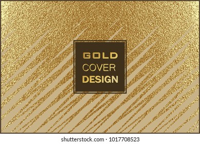 Gold pattern. Abstract golden background. Vector illustration