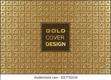 Gold pattern. Abstract golden background. Vector illustration