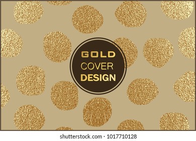 Gold pattern. Abstract golden background. Vector illustration