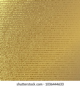 Gold pattern. Abstract golden background. Vector illustration. Horizontal foil line. Glitter stripes