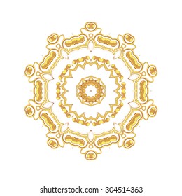 Gold pattern for the cards,  invitations, book page decoration with Islam, Arabic, Indian or ottoman motifs.