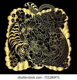 Dragon Tiger Images Stock Photos Vectors Shutterstock