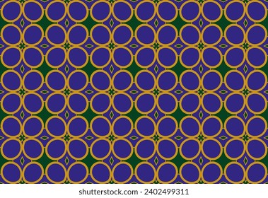 gold pattern on blue background.High quality seamless realistic texture. Pattern with abstract geometric style. 