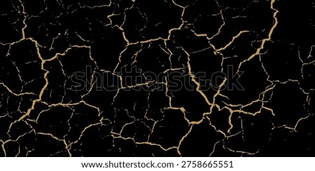 Gold Patterned natural of black marble (Gold Russia) texture background for product design