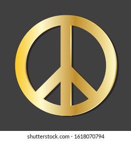 gold peace anti war in the world.