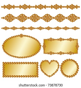 gold pearl frame