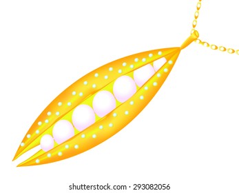 Gold pendant.