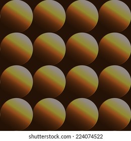 Gold petals or circles seamless background