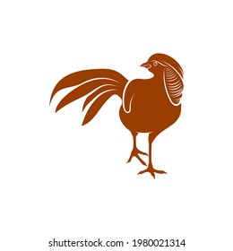 Gold Pheasant design vector illustration, Creative Gold Pheasant logo design concept template, symbols icons